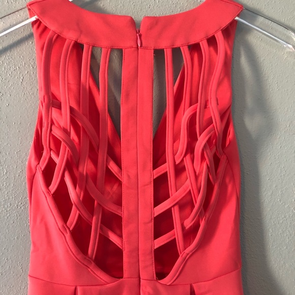 Boutique | hot pink cage back dress - Picture 5 of 5